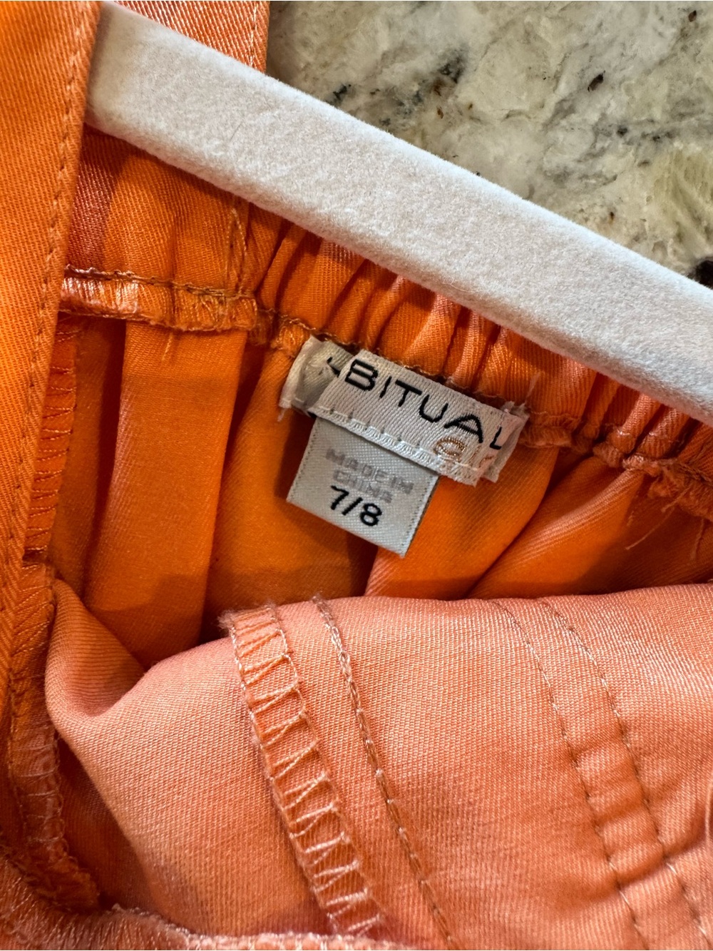 Habitual Orange Ruffle-Strap Romper - Picture 3 of 3
